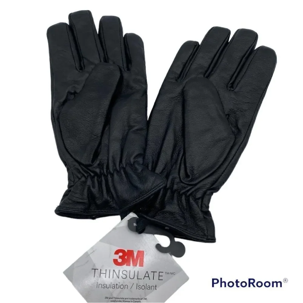 3M Thinsulate insulation dark brown leather gloves 40g. NWT